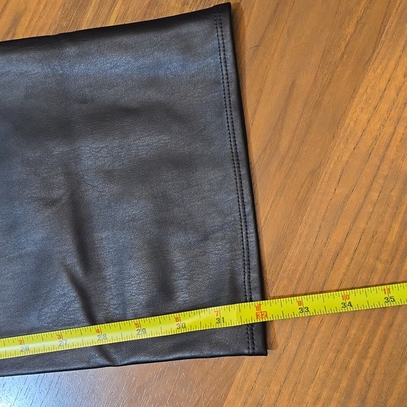 NYDJ Faux Leather Marilyn Straight Pants - Picture 11 of 12